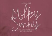 Milky Sunny Font - Featured Image