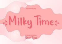 Milky Time Font - Featured Image