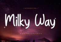Milky Way Font - Featured Image