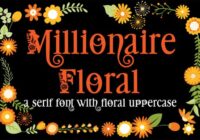 Millionaire Floral Font - Featured Image