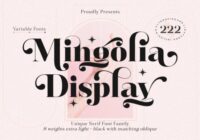 Mingolia Display Font - Featured Image
