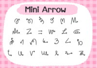 Mini Arrows Font - Featured Image