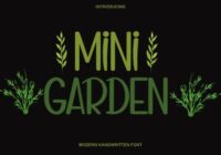 Mini Garden Font - Featured Image