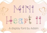 Mini Heart II Font Font - Featured Image