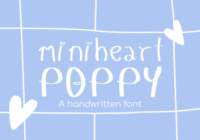 Mini Heart Poppy Font - Featured Image