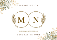 Minimal Monogram Font - Featured Image