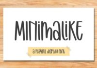Minimalike Font - Featured Image