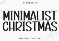 Minimalist Christmas Font - Featured Image