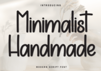 Minimalist Handmade Font - Featured Image