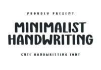 Minimalist Handwriting Font - Featured Image