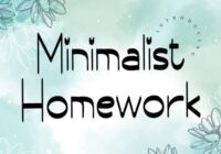 Minimalist Homework Font - Featured Image