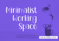 Minimalist Working Space Font - Featured Image
