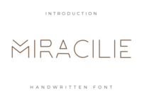 Miracilie Font - Featured Image
