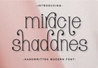 Miracle Shaddnes Font - Featured Image