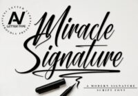 Miracle Signature Font - Featured Image
