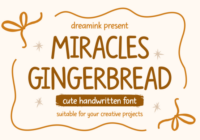 Miracles Gingerbread Font - Featured Image