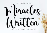 Miracles Written Font - Featured Image