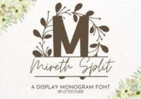 Mireth Split Monogram Font - Featured Image