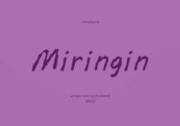 Miringin Font - Featured Image
