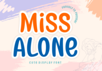 Miss Alone Font - Featured Image