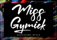 Miss Gymick Font - Featured Image