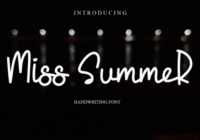 Miss Summer Font - Featured Image