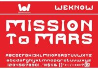 Mission to Mars Font - Featured Image