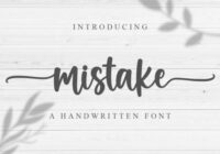 Mistake Font - Featured Image