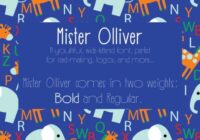 Mister Olliver Font - Featured Image