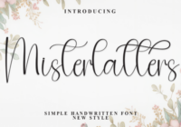 Misterlatters Font - Featured Image