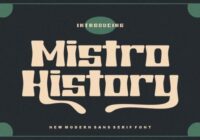 Mistro History Font - Featured Image