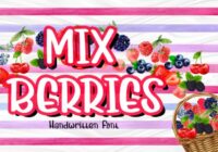 Mix Berries Font - Featured Image
