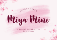 Miya Mine Font - Featured Image