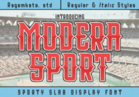 Modera Sport Font - Featured Image