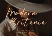 Modern Britania Font - Featured Image