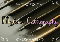 Modern Calligraphy Font - Featured Image
