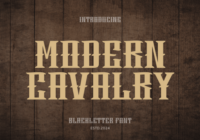 Modern Cavalry Font - Featured Image