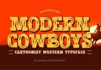 Modern Cowboys Font - Featured Image
