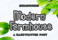 Modern Farmhouse Font - Featured Image