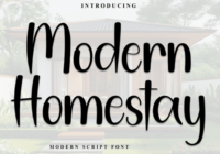 Modern Homestay Font - Featured Image