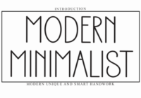 Modern Minimalist Font - Featured Image