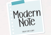 Modern Note Font - Featured Image