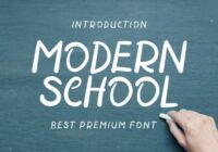 Modern School Font - Featured Image
