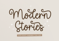 Modern Stories Font - Featured Image