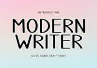 Modern Writer Font - Featured Image
