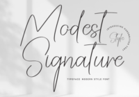 Modest Signature Font - Featured Image