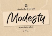 Modesty Font - Featured Image