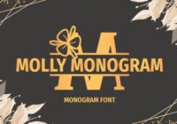 Molly Monogram Font - Featured Image