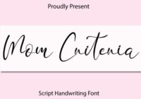 Mom Criteria Font - Featured Image