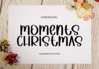 Moments Christmas Font - Featured Image